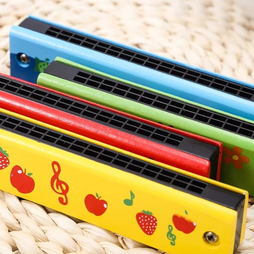 새로운 16홀 나무 하모니카 화려한 색상의 멜로디카 귀 - Musical Instrument Melodica 리뷰 및 가격