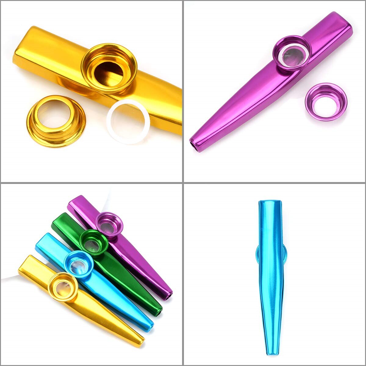 멤브레인 플루트 다이어프램 입 Kazoos 악기가있는  - Musical Instrument Flute 리뷰 및 가격