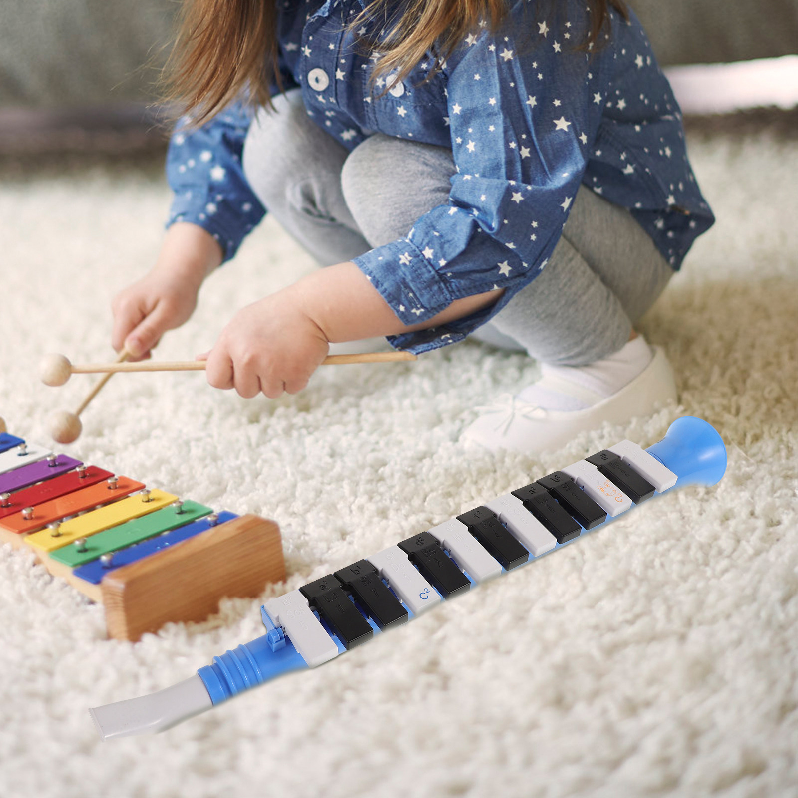 13-노트 멜로디카 하모니카 어린이 초보자를 위한 플라 - Musical Instrument Melodica 리뷰 및 가격